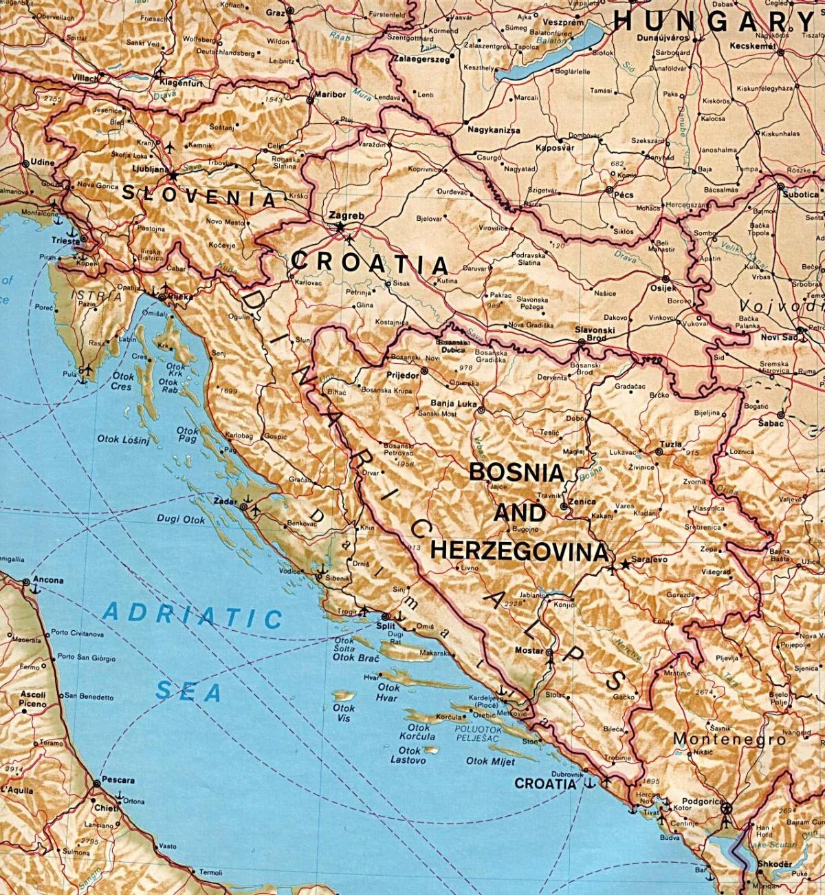 zemljevid, ki prikazuje Slovenija