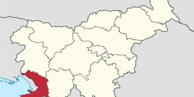 Zemljevid krasa Slovenija