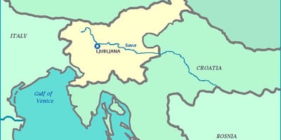 Zemljevid Slovenski obali